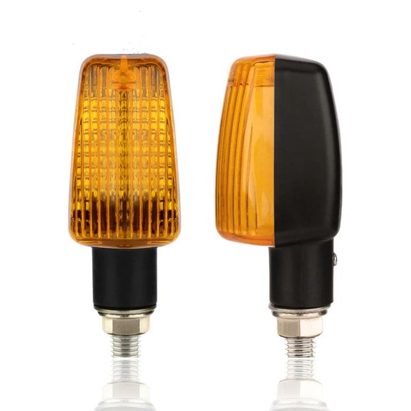 Clignotant-pour-moto-custom-noir-verre-jaune