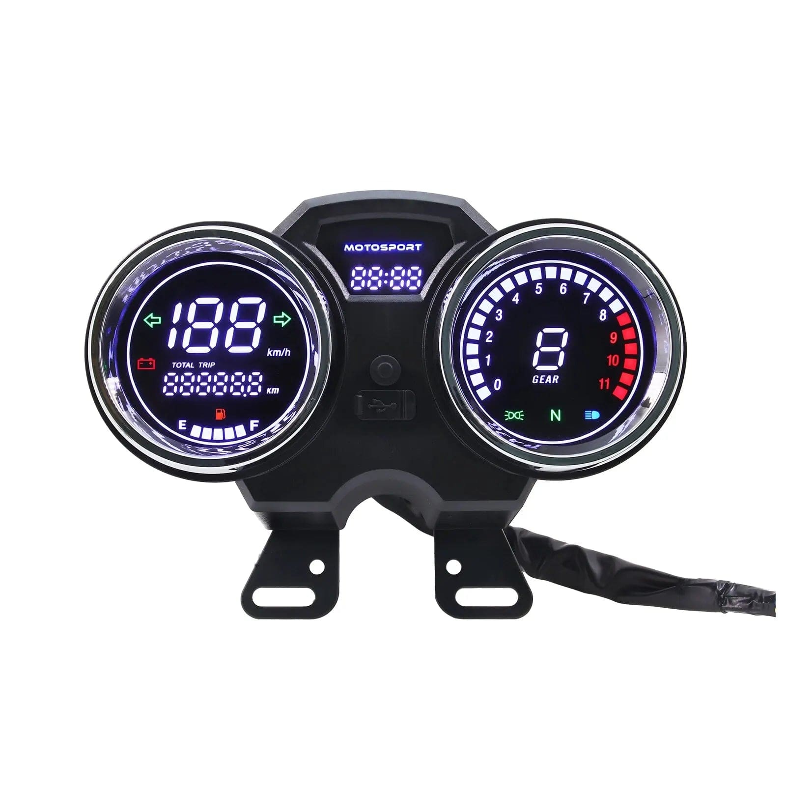 Compteur vitesse moto café racer