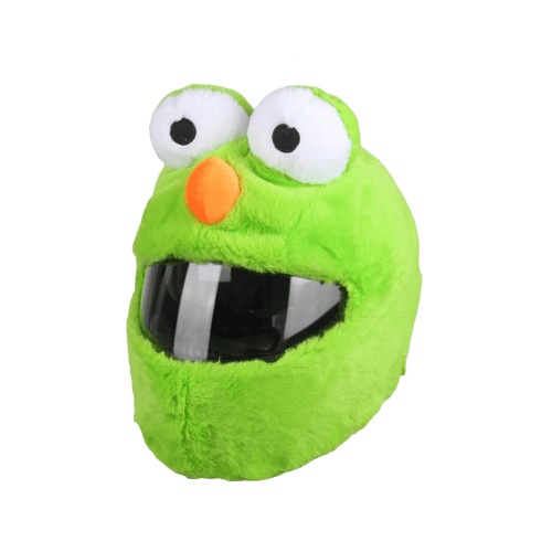 Housse couvre casque moto - Monstre vert