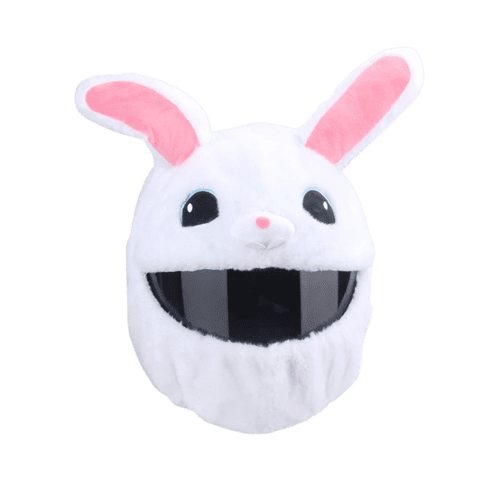Couvre casque moto - Lapin