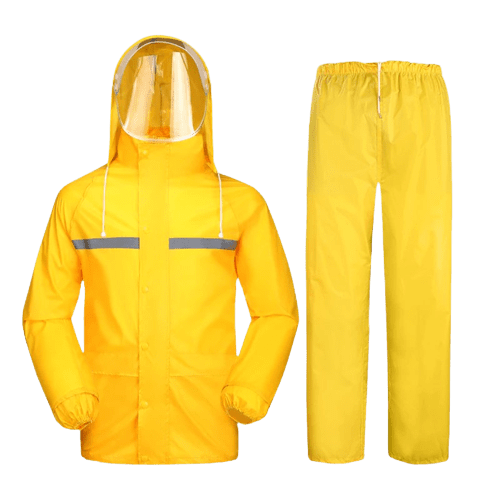 Tenue de pluie moto femme jaune
