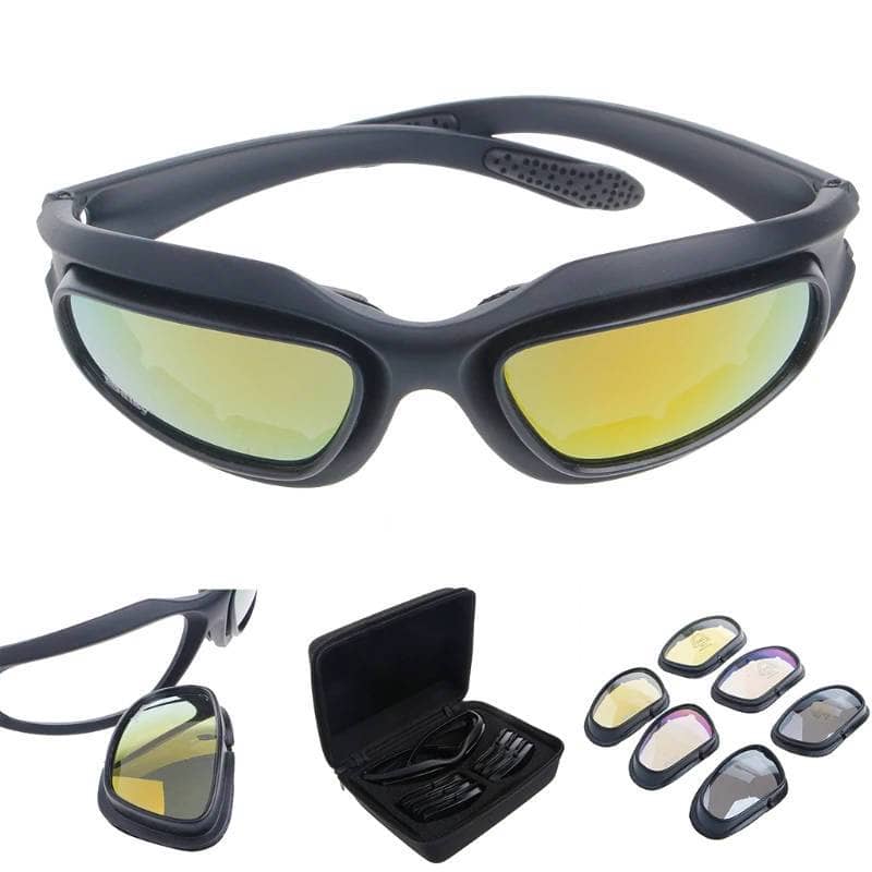 Lunette de soleil moto (Coffret 3 couleurs de lentilles)