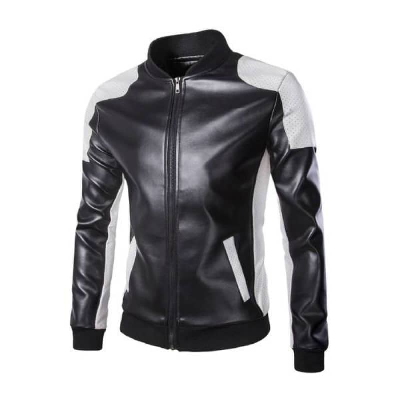 Veste Simili Cuir Style Motard Homme | Boutique biker